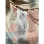 0039 Italy Women's Size Large Long Sleeve Floral Multi Color Printed Midi Dress Pink Photo 3