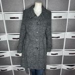 Kenneth Cole Reaction Houndstooth Wool Blend Belted Peacoat Size S/M Photo 12