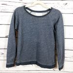 Everlane  The Crew Sweatshirt: Marled Navy Blue Photo 3