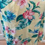 Tommy Bahama  yellow and pink hibiscus floral viscose oversized shirt Photo 4