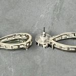 Vintage Estate Faceted Pear Teardrop Earrings Evening Cocktail Party Holiday Photo 4