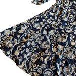 Soft Surroundings  Tilda Midi Dress Navy White Embroidered Boho Size Medium Women Photo 7