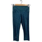 Under Armour Pants Womens Small Capri Leggings Heat Gear Printed Teal Green Photo 1