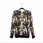 BP Black & Cream Eyelash Leopard Print Oversized Sweater Cardigan Photo 5