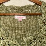 Xhilaration  Olive Cardigan with Crochet Trim Photo 3