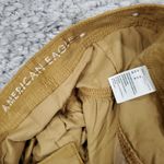 American Eagle  Corduroy High Rise Ruffle Mini Skirt Tan Brown Size 00 Button Photo 2