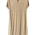 Eliane Rose gold tan linen tshirt dress NWOT Size M Photo 1