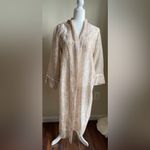 Papinelle Silk and Cotton Cherry Blossom Lace Trim Nightgown and Robe Set Size XS Photo 2