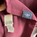 L.L.Bean ‎ Women's 2X Plus Maroon Long Sleeve Thermal Waffle Knit Top Shirt Photo 3