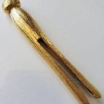 Handmade Florenza Yellow Gold Tone Bookmark Holder Office Desk Photo 0