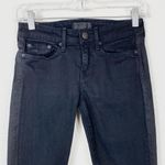 Vince  Ankle Skinny Black Printed Stripe Jeans Photo 3