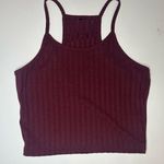 SheIn Maroon Crop Tank Photo 0