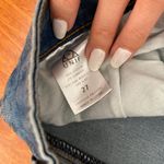 Unif Push Skinny Jeans Blue High Waisted Distressed Cut Out Knees Photo 4