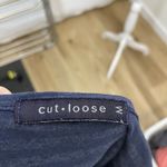 Cut Loose Linen Blend Stripe Sleeveless Dress Lagenlook Blue size Medium Photo 6