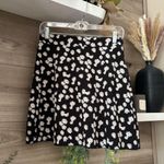 SheIn Black, White, and yellow Floral Skirt Photo 0