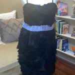 Miss Me  Couture Cocktail Little Black Dress Purple Trim Photo 0