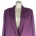 Ted Baker  Kclara Relax Fit Blazer Jacket Patch Pocket Purple Size 3/ 8 Photo 3