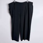 Lane Bryant NWT Black Wide Leg Journey High Rise Pant Pull On Pockets 26 Petite Photo 1