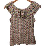 Liberty of London x Target Women’s Small Floral Ruffle Top Country Garden Party White Photo 4