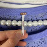 Free People Not Cold In This Top Floral Lilac Lace Knit Size M Photo 7