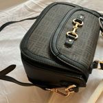 Anne Klein : Horsebit Flap satchel handbag- brown/black Photo 0