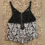 Free People floral embroidered, flowy tank top with strappy zip up back Photo 10