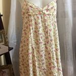 ZARA  Floral Satin Strappy Mini Dress Photo 5