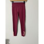 Peloton Maroon Burgundy High Rise Leggings Ankle Length Activewear Size XSe Photo 1