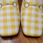 Suzanna Rae Vichy Mule Yellow Gingham Vamp Shoes 42 12 Photo 6