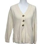 Madewell Lyle Henley Pullover Sweater Merino Wool Blend Cream Women’s XS New Photo 0