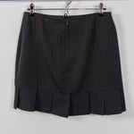 Ruffle Bottom Pinstripe Mini Skirt Pink Size 10 Photo 1