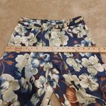 Uniq Size Small S Floral Blue Flower Pants Wide Leg NWT NEW Trendy Boho Photo 9