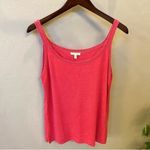 Eileen Fisher  100% Hemp coral pink coordinate knit Set,top and open cardigan Photo 6