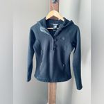 The North Face Black Crescent Sunshine Knit 1/4 Zip Sweatshirt Pullover Hoodie Photo 3