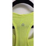 Lululemon Tank Top Womens 6 Neon Yellow Lime Swiftly Tech Racerback Seamless Photo 3