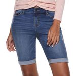 Juicy Couture  Flaunt It Stretch Bermuda Jean Shorts. NWT. Size 10 Photo 0