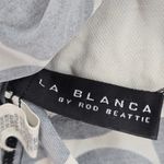 La Blanca  Black Polka Dot Crop Padded Swimwear Tankini Tank Top Medium M 8 Photo 5