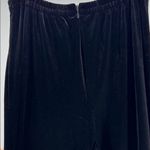 R&K Black Velvet Wide Leg Pants 10 vintage winter going out office holiday Photo 4