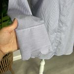 Banana Republic  • Riley pinstripe long sleeve scallop yoke button down shirt Photo 3