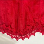 Frederick's of Hollywood Frederick’s of Hollywood Red Lace Jacquard Dream Sweetheart Corset 38 Photo 5