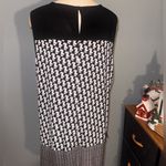 Roz & Ali  Elegant Black and red patterned blouse top tank woman’s size XL Photo 1