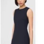 Theory  12 Sleeveless Knit Black Sheath Mini Dress Funeral Photo 12