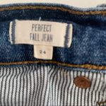 Madewell EUC Perfect Fall Straight Leg Raw Hem Jeans Size 24 Photo 3