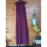 Lulus NWT  Classic Elegance Plum Chiffon Sleeveless Mock Neck Maxi Dress Size XS Photo 3