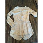 Cloth & Stone  Dahl Romper Anthropologie snake print linen blend size small Photo 2