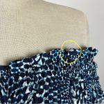 Free People Hot To Trot Smocked Mini Dress in Blue Photo 4