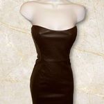 ASTR REVOLVE; THE LABEL Carmen Strapless Faux Leather Mini Dress Size Small Photo 4
