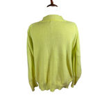 Vestique Oversized Neon Yellow Sweater S/M Ribbed Knit Relaxed Boxy Photo 1