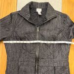 Chico's Chico’s Black Quilted Denim Jacket Size 1 (8 U.S.) Photo 7