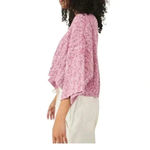 Free People 🆕  Good Day Pullover Short Sleeve
Cropped Sweater Pink Rose🆕 Photo 3